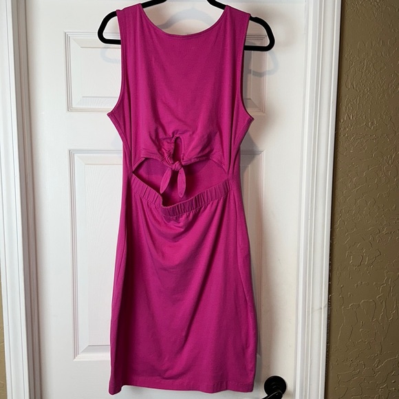 🦋🦋BUFFALO DAVID BITTON FAUX TWO PIECES PINK COTTON DRESS🦋🦋 - Picture 5 of 14